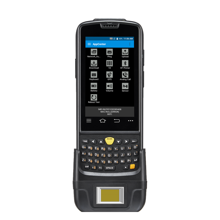 Мобильный компьютер со сканером отпечатка пальца